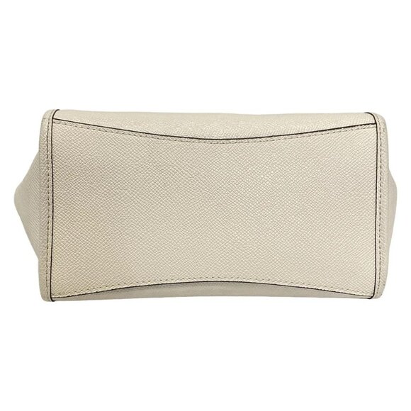 Auth COACH - F11925 Cream Leather Handbag - Picture 4 of 9